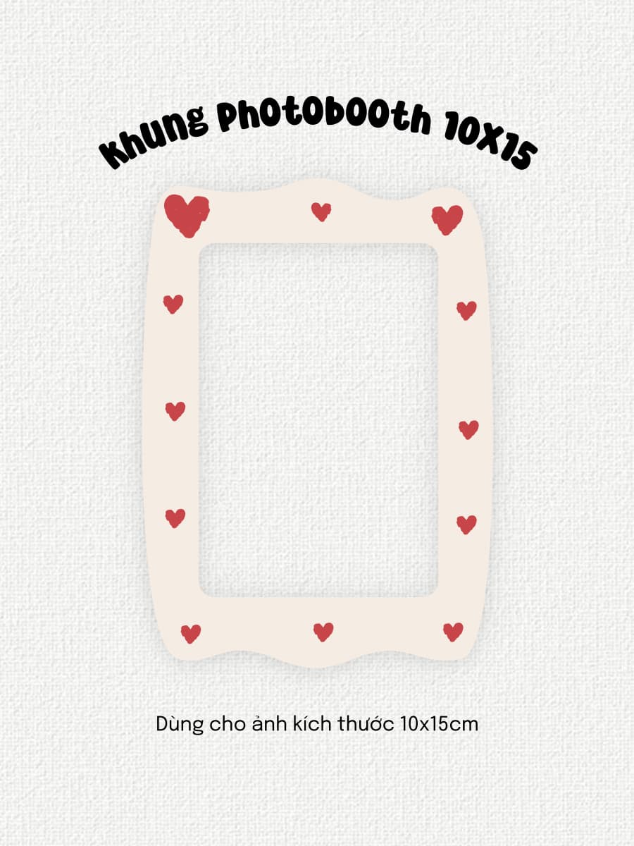 Lovey Dovey | Khung ảnh nam châm photobooth 10x15